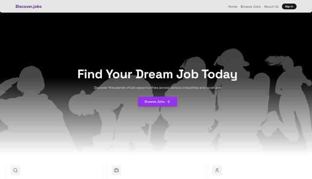 Discover Jobs : Job portal platform