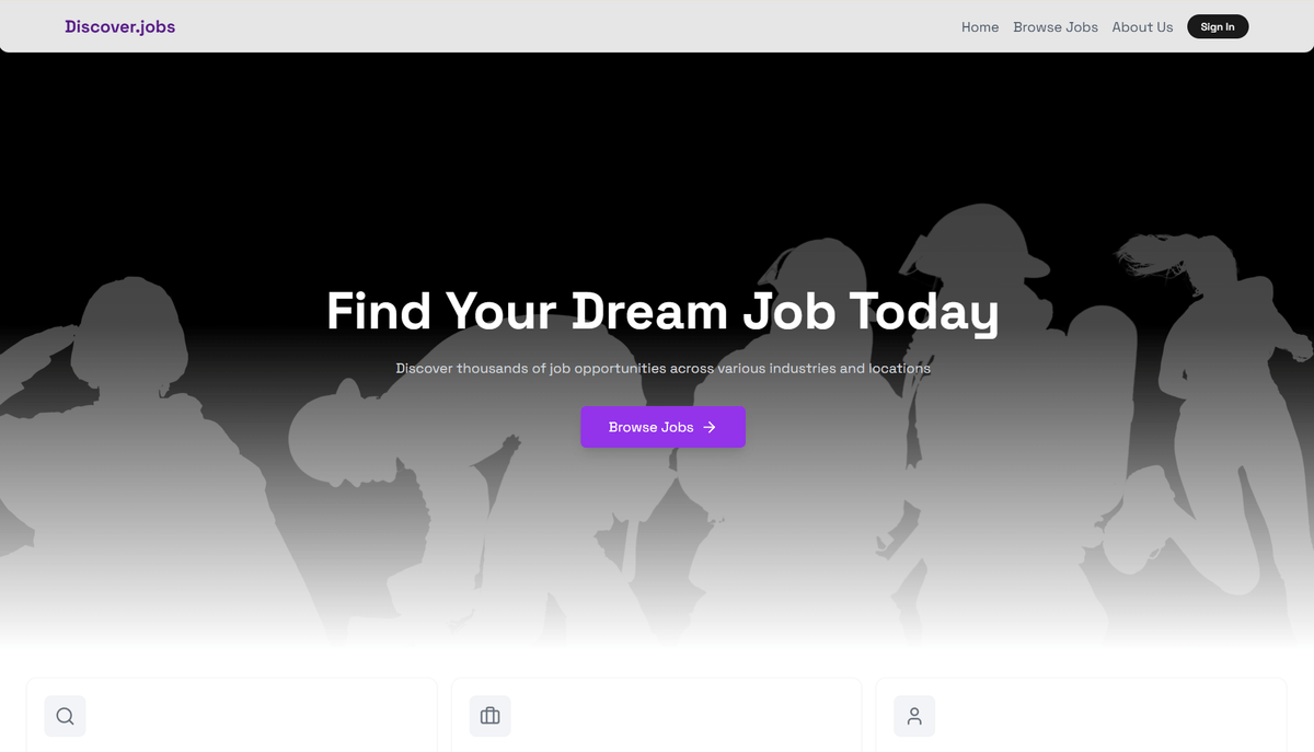 Discover Jobs : Job portal platform